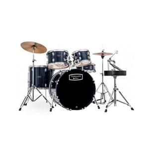 Mapex TND5254TCYB Royale Blue Tornado 5 pcs Drum Set with Hardware Throne and Cymbals
